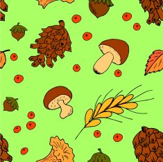 Autumn seamless pattern
