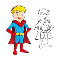 Young Boy Super Hero