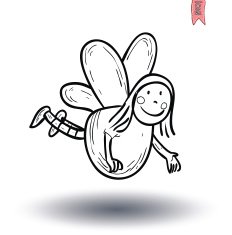 fairie angel vector illustration