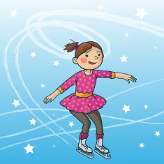 Little Girl skating on ice STAR WINTER ACTIVITIES