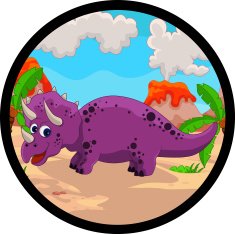 Dinosaur Triceratops cartoon