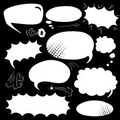 Set comics bubbles N2