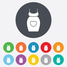 Pregnant woman dress sign icon Maternity symbol N23
