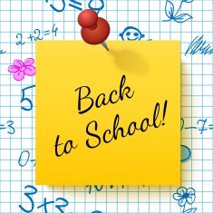 Paper Note with Lettering Back to School N2