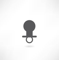 baby pacifier icon
