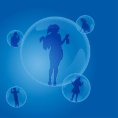 Vector silhouettes of people N14