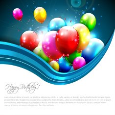 Modern birthday greeting card N2