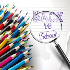 Back to school - creative vector background N2