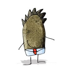 cartoon child's drawing of a dad