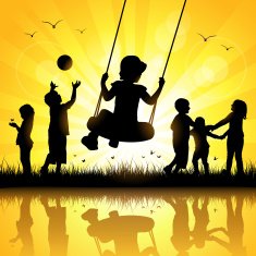Happy Children Playing N12