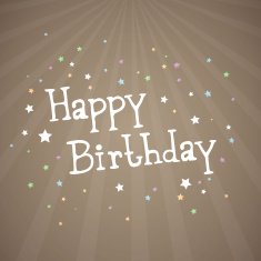Vector Birthday Card N2
