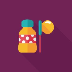 bubbles flat icon with long shadow eps10 N20