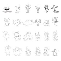 hand drawing cartoon character halloween N2