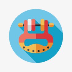 Baby toy flat icon with long shadow eps10 N8