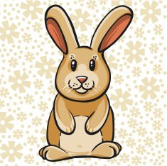 Cute vector bunny