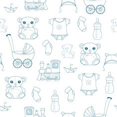 Seamless newborn pattern