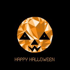 abstract cute halloween character Pumpkin