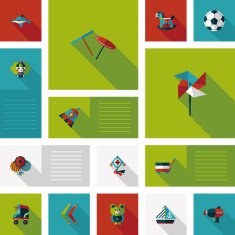 kid toys flat app ui background eps10 N31