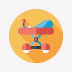 Baby walker flat icon with long shadow eps10 N56