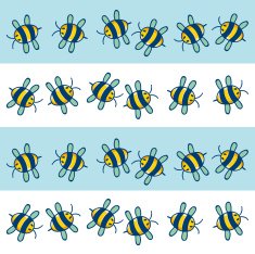 Bees pattern