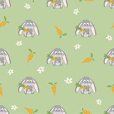 Cute rabbit seamless pattern