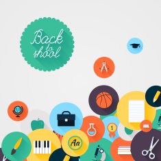 Back to school background Vector Illustration eps10 contains transparencies