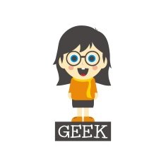 geek girl cartoon N4