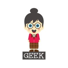geek girl cartoon N5