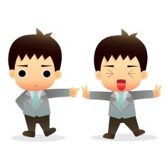 cartoon business man N3