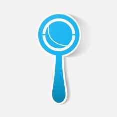 Paper clipped sticker rattle N3