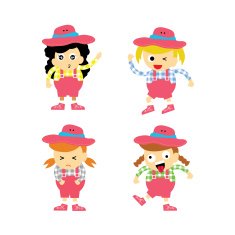 Cowboy vector cartoon