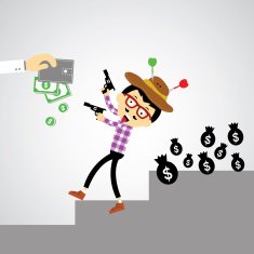 Cowboy vector cartoon N3