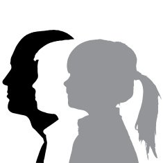 Vector silhouettes family N4