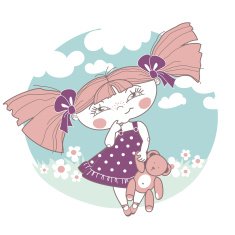 Girl With Bear N2