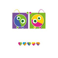 cute robots greeting card