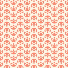 Pattern with crescents and points