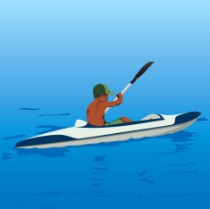 Aquatic Sport - Kyak boy