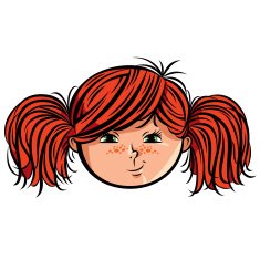 Red head girl smiley