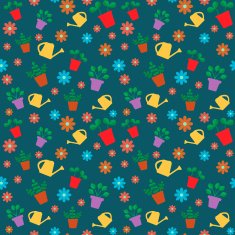 Floral seamless vector background