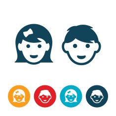 Little Girl and Boy Avatars