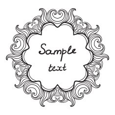 luxury card vintage hand drawing vector N4