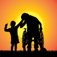 Vector silhouette of family N136