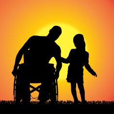 Vector silhouette of family N138