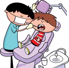 Boy at dentists
