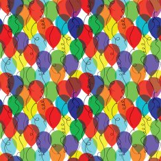 seamless background with balloons