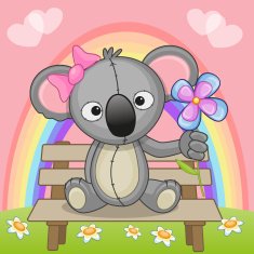 Koala with flower N2