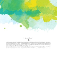 Vector watercolor template N40