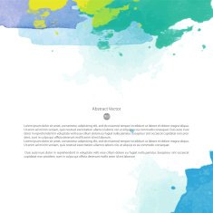 Vector watercolor template N42