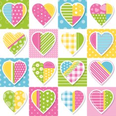 hearts collection pattern