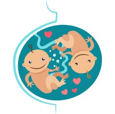 girl hugging pregnant mother's belly N2